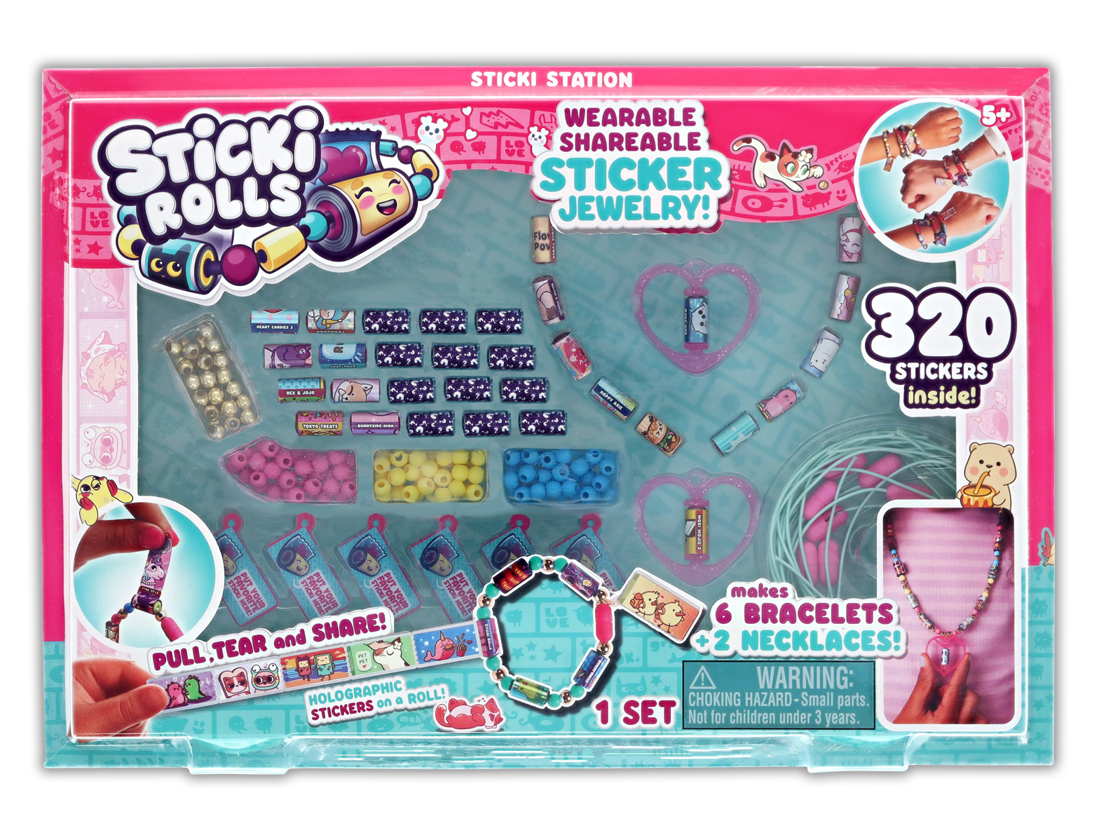 Sticki Rolls - Papuošalų rinkinys su lipdukais