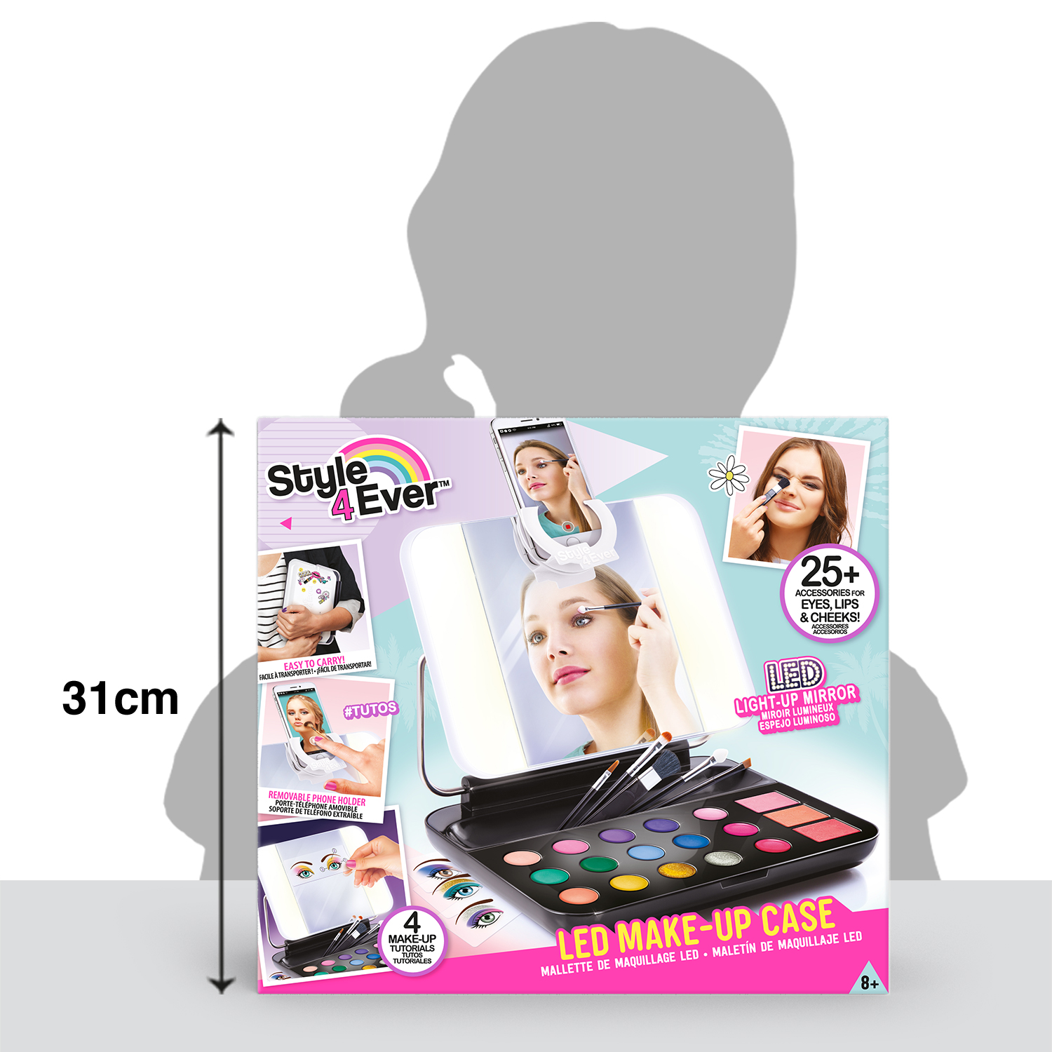 Style 4 Ever - Kosmetinė su šviečiančiu veidrodėliu - Image 29