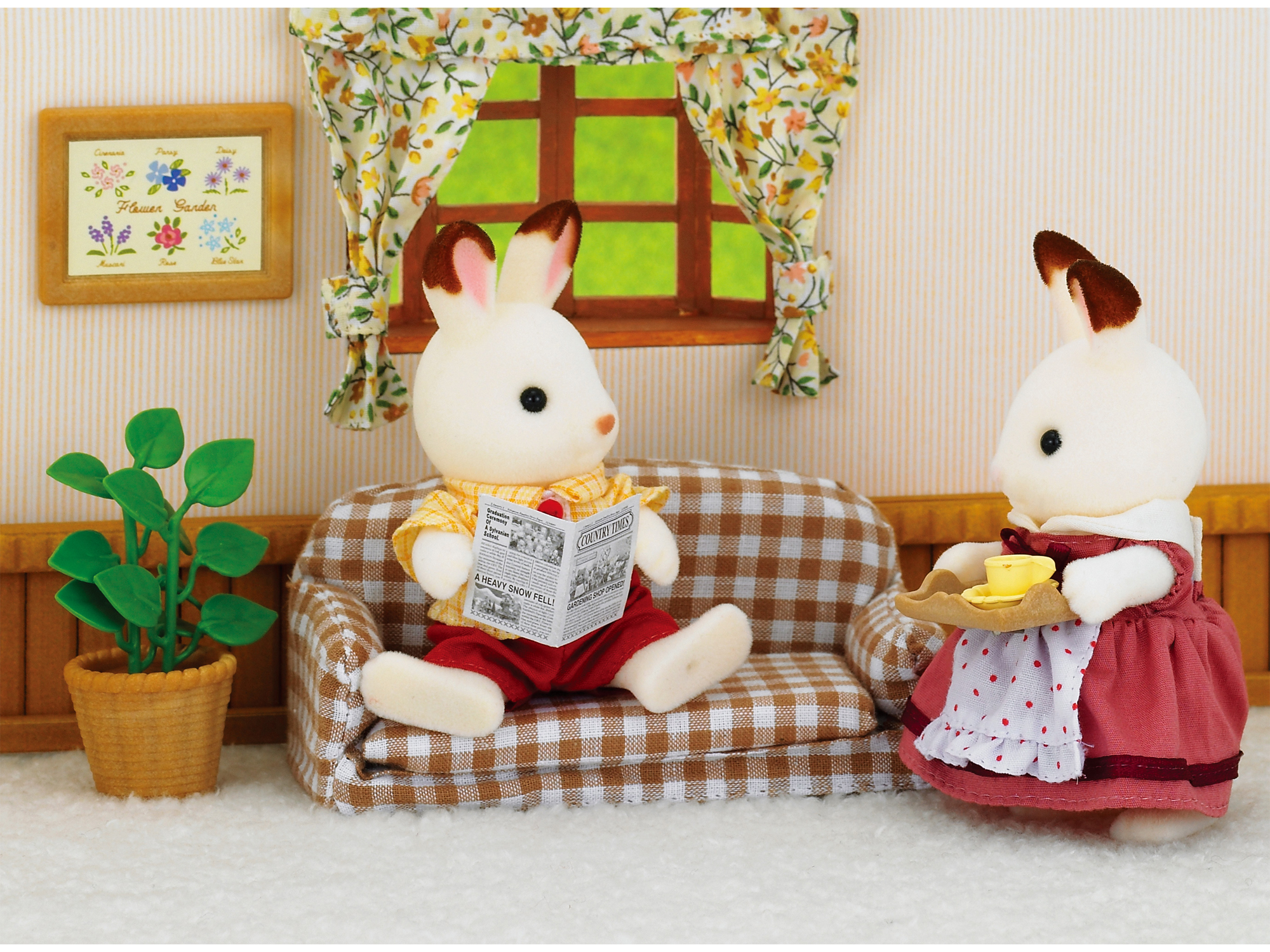 Sylvanian Families - Triušis tėtis ir sofa - Image 3