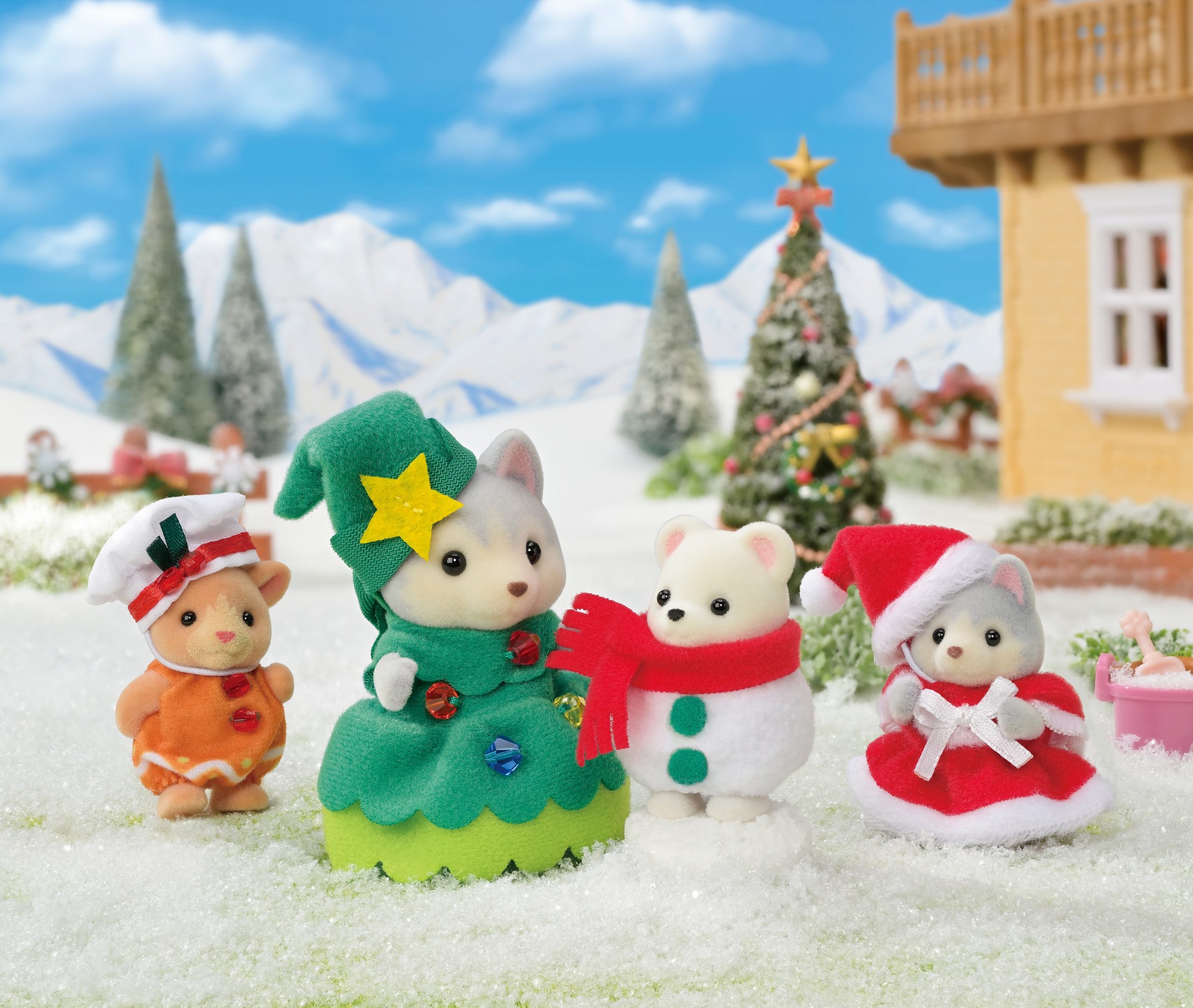 Sylvanian Families – Rinkinys „Kalėdiniai draugai“ - Image 2