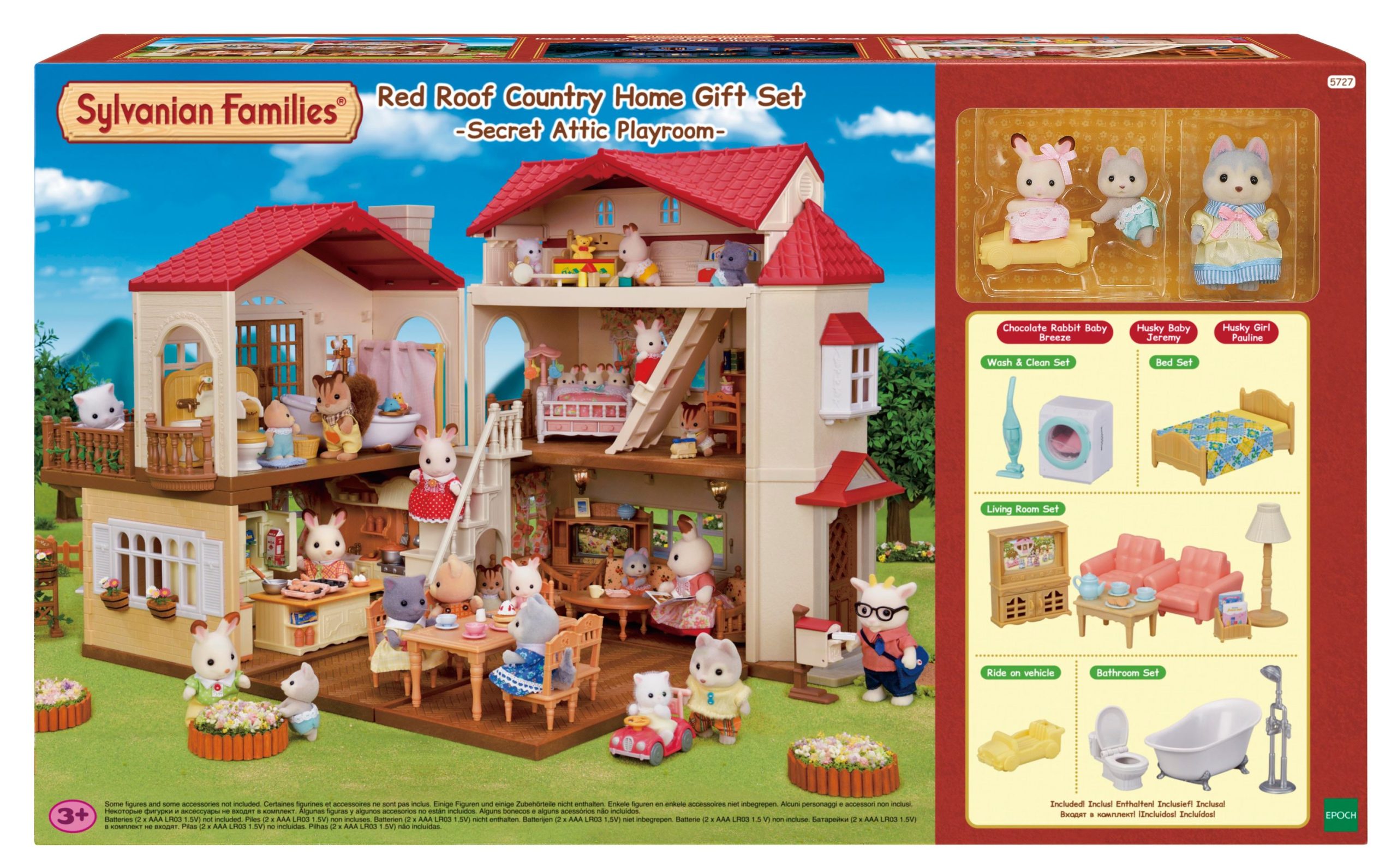 Sylvanian Families – Užmiesčio namas raudonu stogu