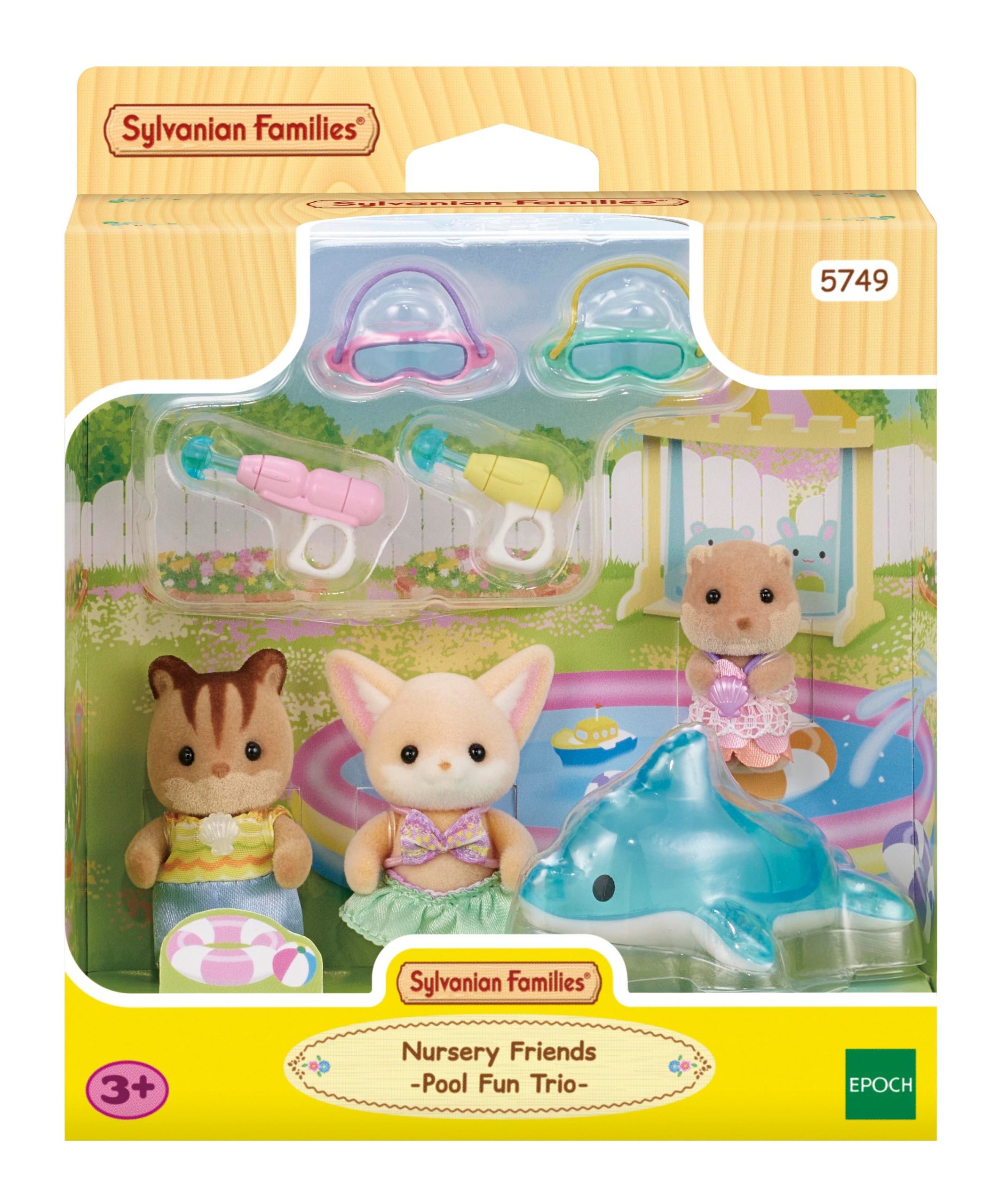 Sylvanian Families – Rinkinys „Linksmybės baseine“