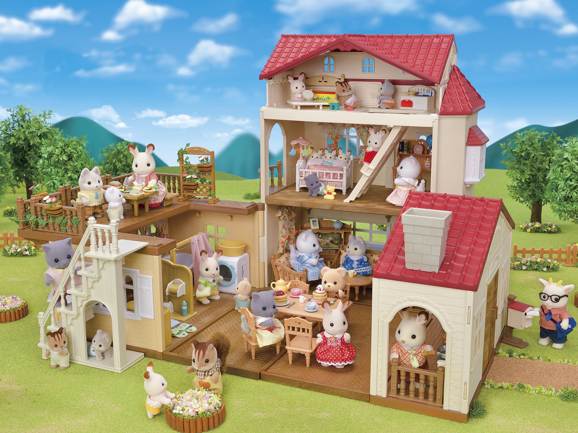 Sylvanian Families – Kaimo namas su raudonu stogu - Image 17