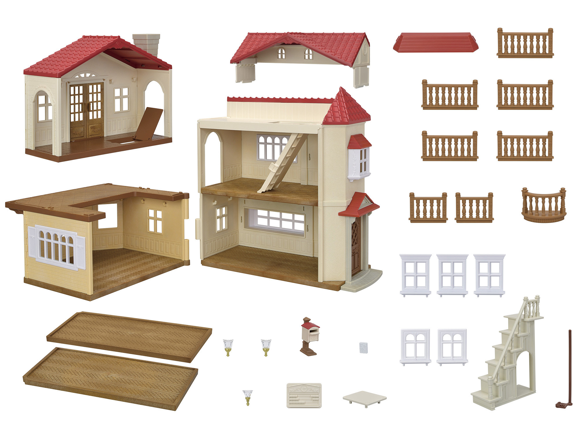 Sylvanian Families – Kaimo namas su raudonu stogu - Image 3