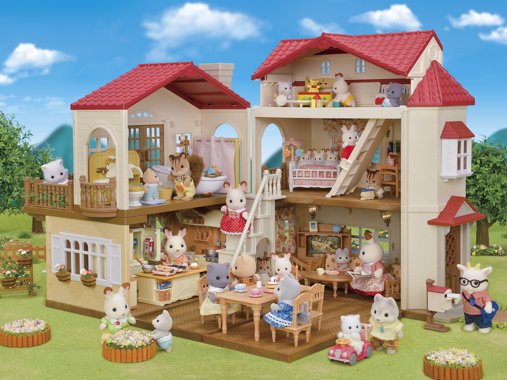 Sylvanian Families – Kaimo namas su raudonu stogu - Image 5