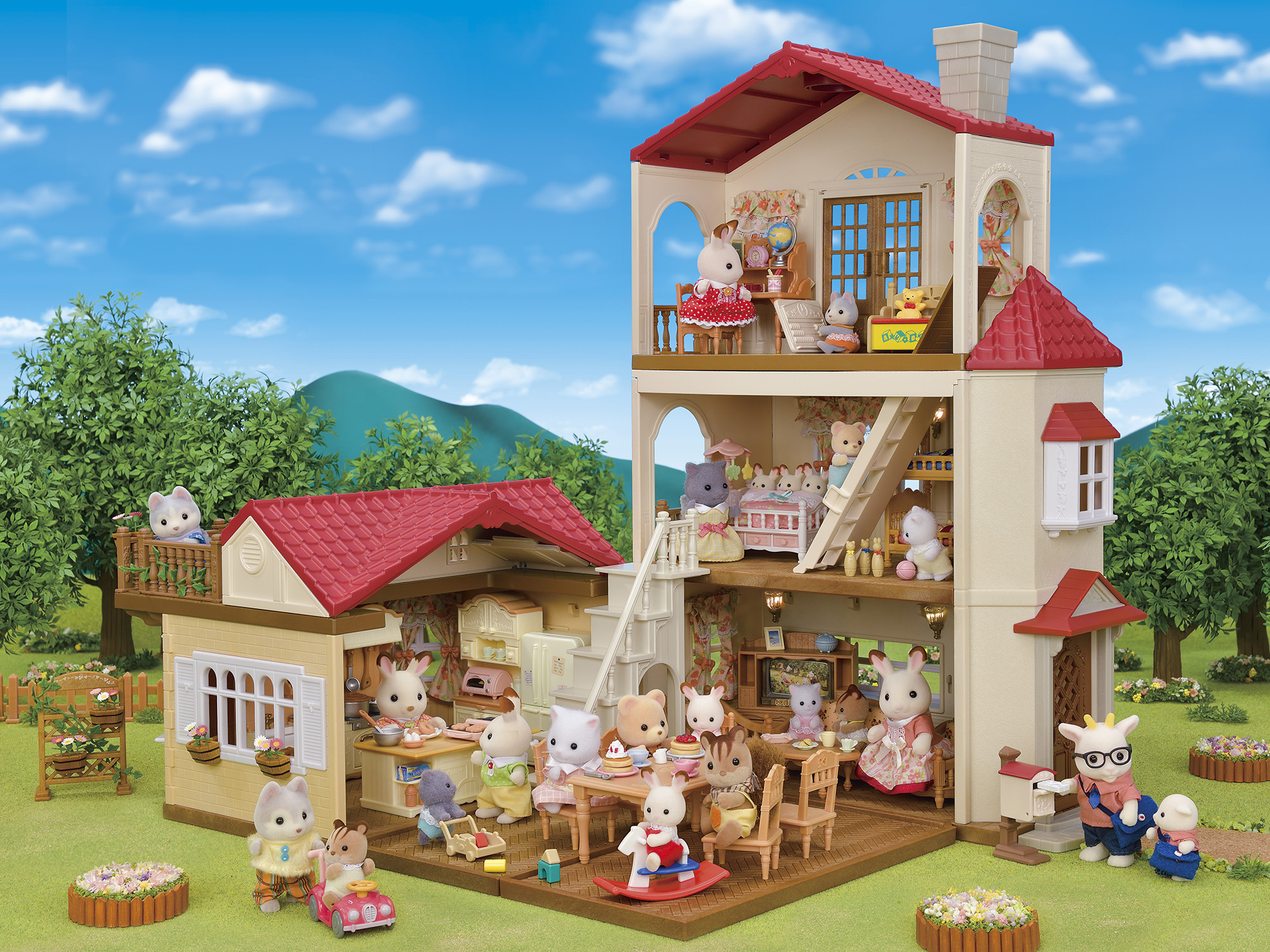 Sylvanian Families – Kaimo namas su raudonu stogu - Image 10
