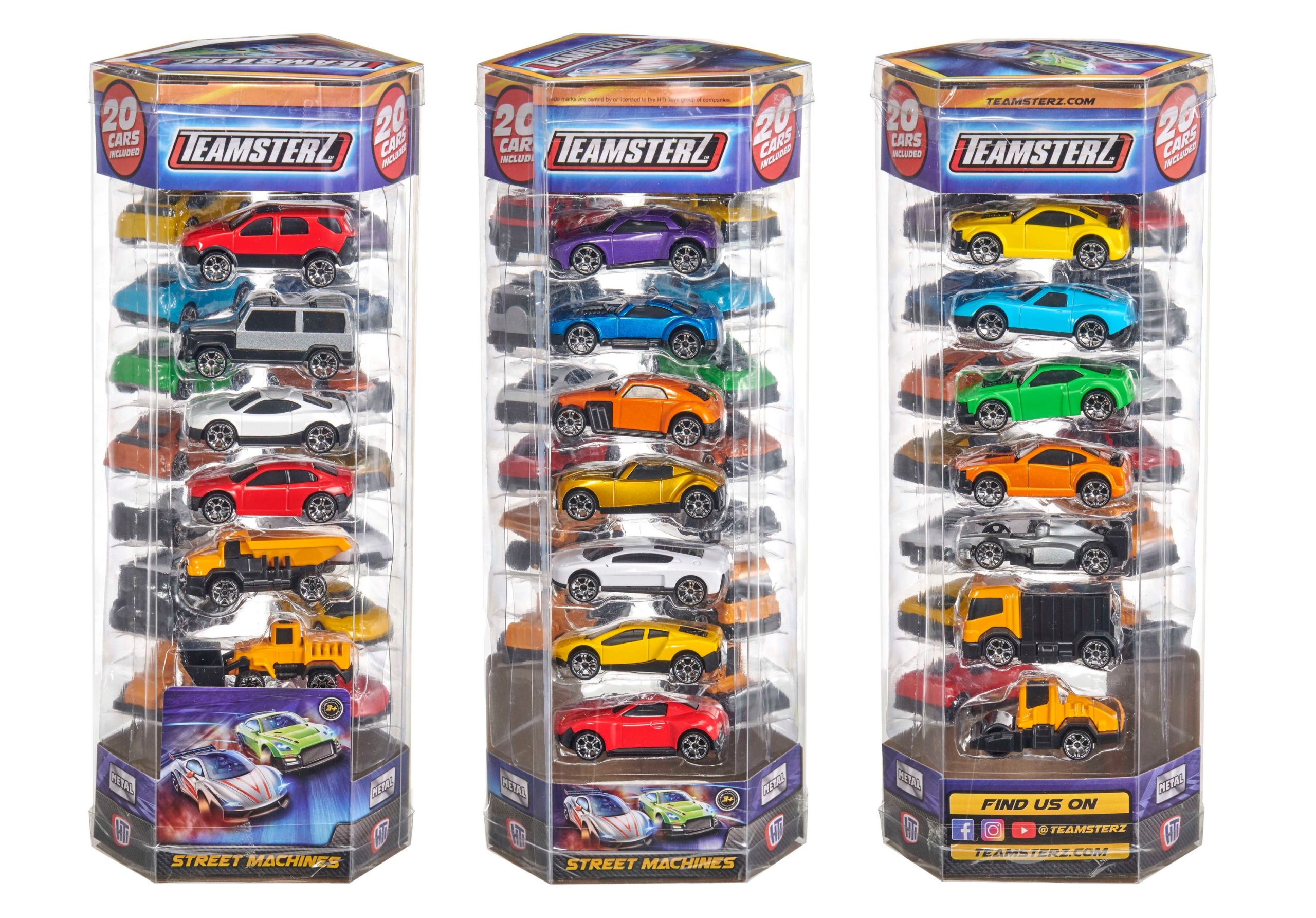 Teamsterz – Gatvės automobilių rinkinys, 20 vnt - 7 cm