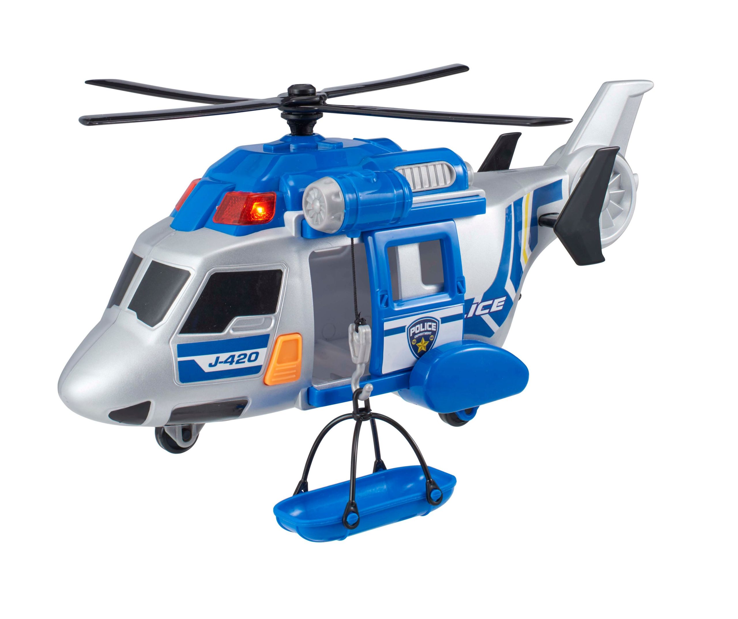 Teamsterz – Policijos sraigtasparnis su šviesomis ir garsais - 35 cm