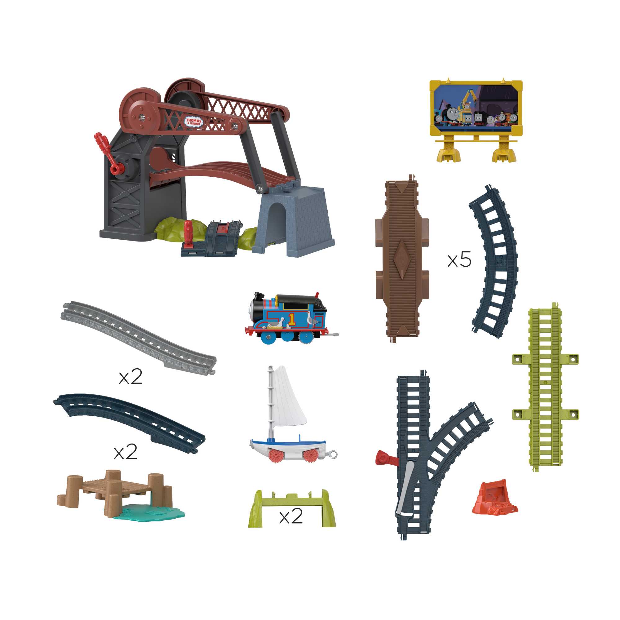 Thomas and Friends - Žaidimo rinkinys su pakeliamuoju tiltu, HGX65 - Image 5
