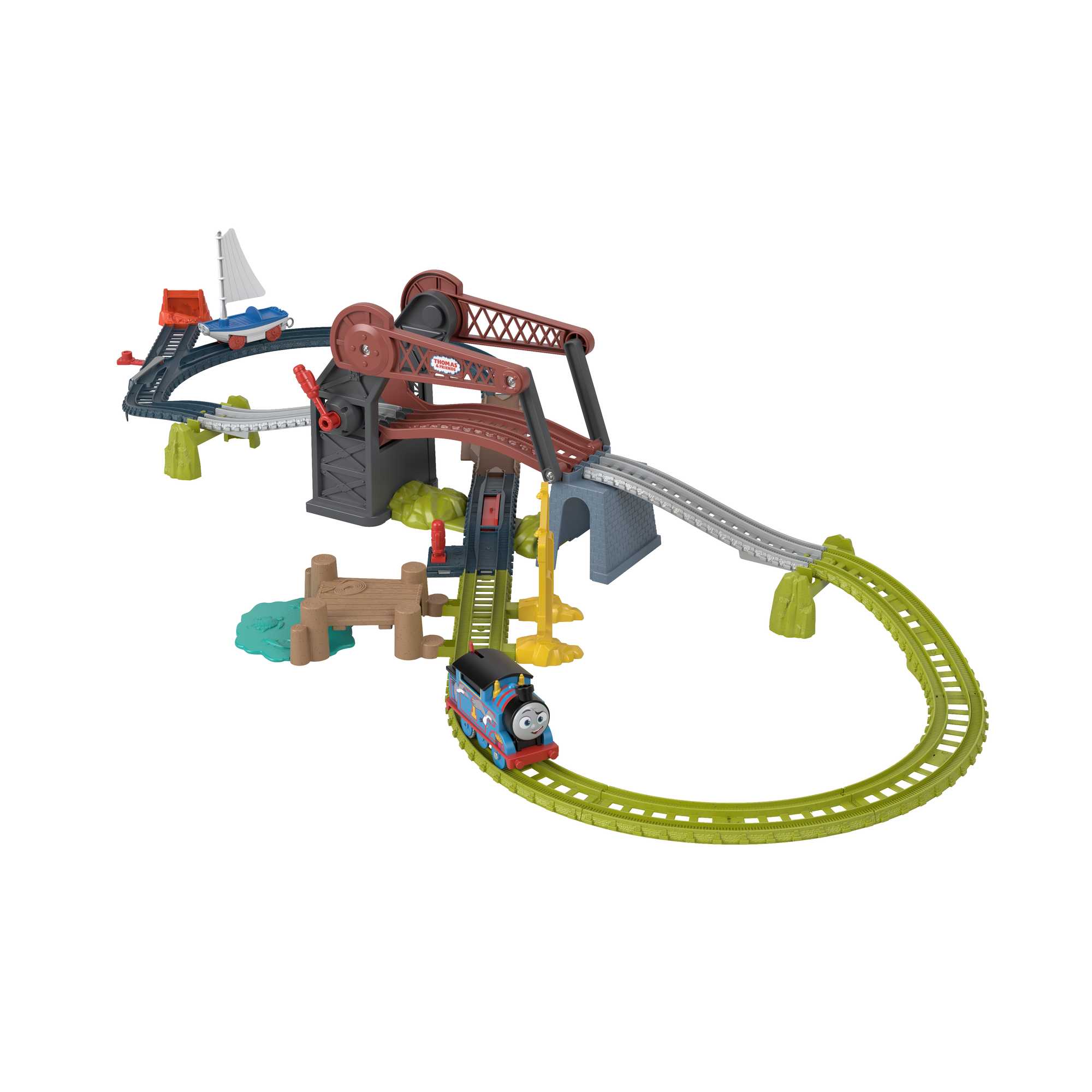 Thomas and Friends - Žaidimo rinkinys su pakeliamuoju tiltu, HGX65