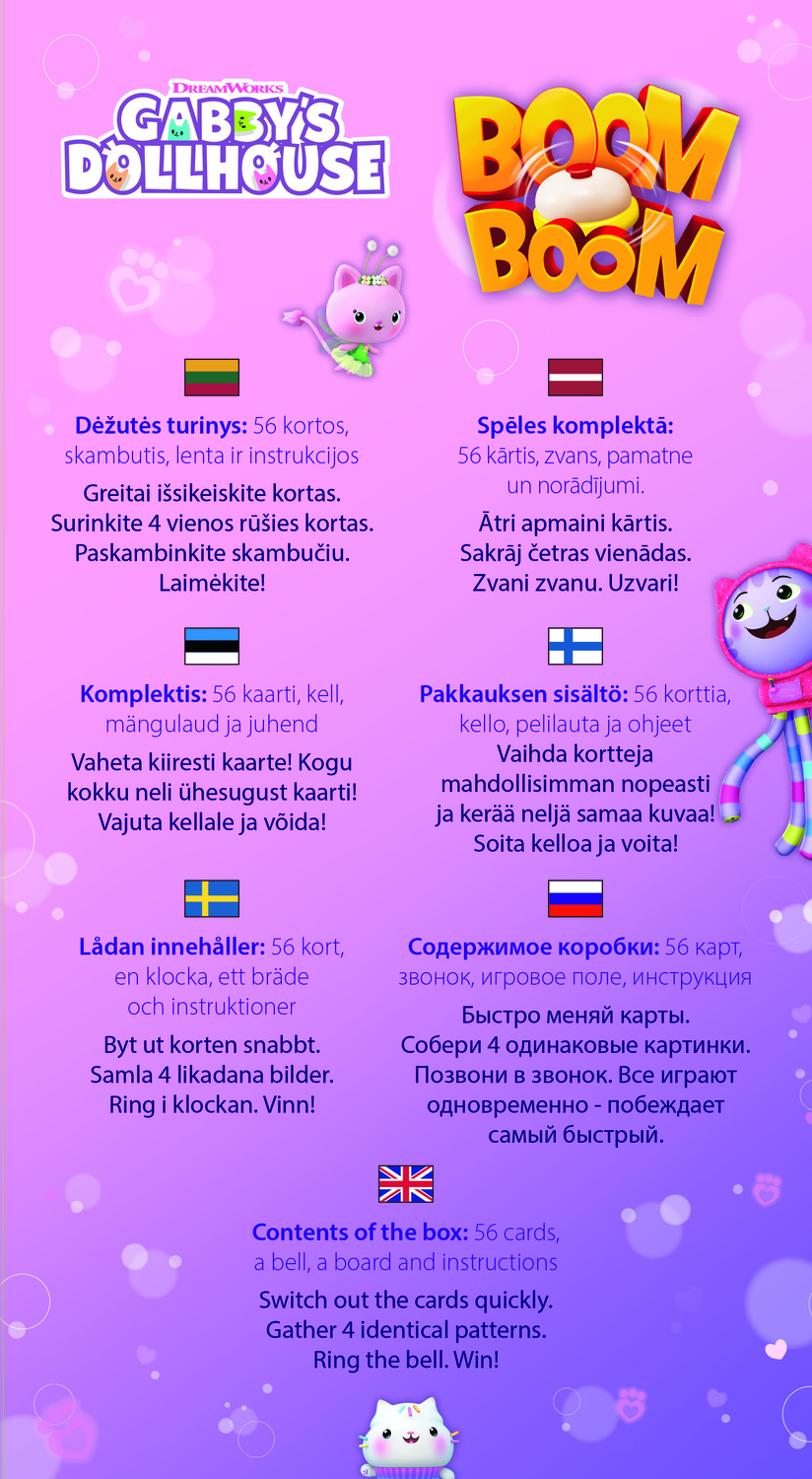 Gabby´s Dollhouse – Žaidimas BoomBoom, Trefl - Image 9