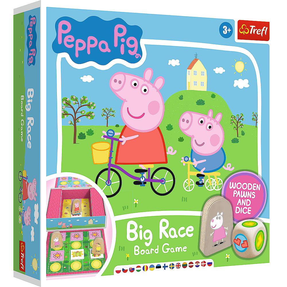 Peppa Pig – Žaidimas „Kiaulytė Pepa: didžiosios lenktynės“, Trefl